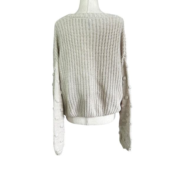 Moon & Madison Stone Knit Crop Pullover Sweater Women's Size Medium | 40-17-3 - Picture 2 of 6